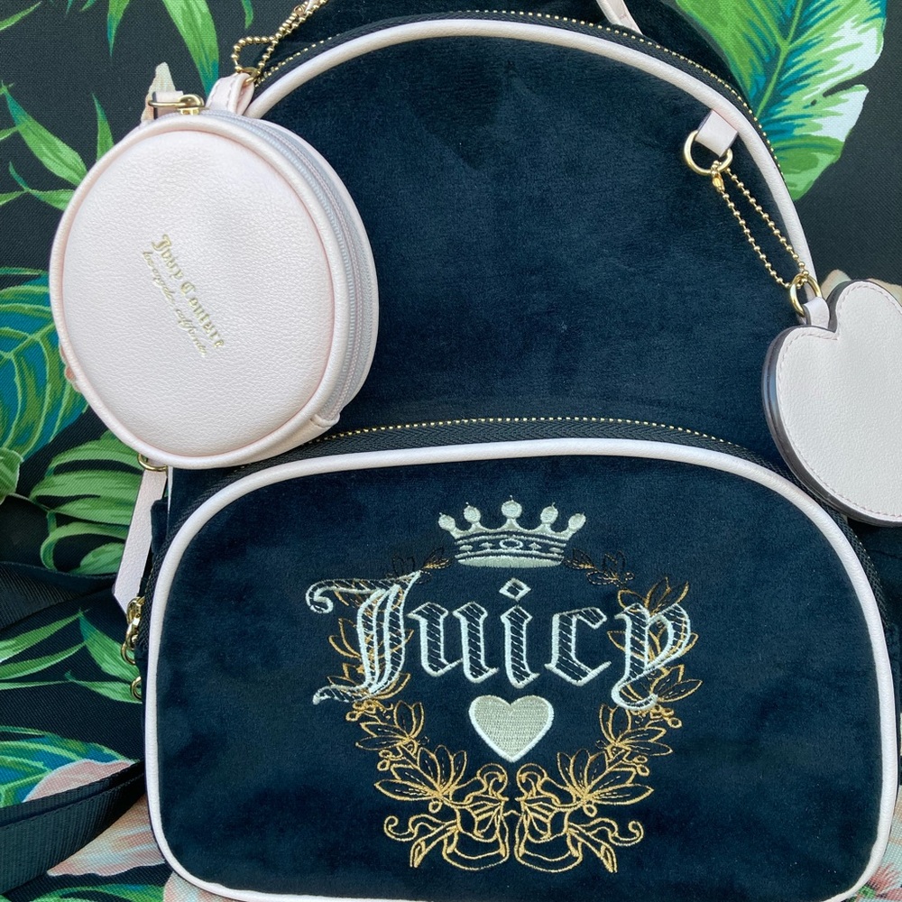 Juicy Couture Black and Pink Women's Backpack